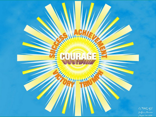 courage success achievement sun