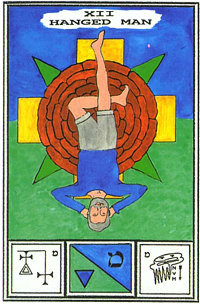 Tarot card 12 The Hanged Man