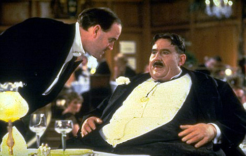 Mr Creosote with John cleese from The Meaning Of Life by Monty Python's flying cvircus
