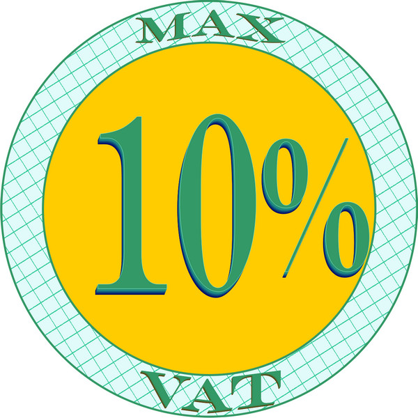 Max VAT 10 per cent