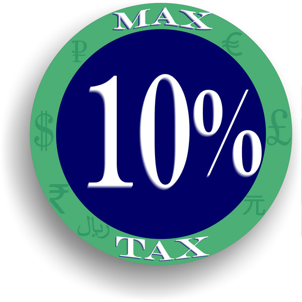 Max Tax 10 per cent